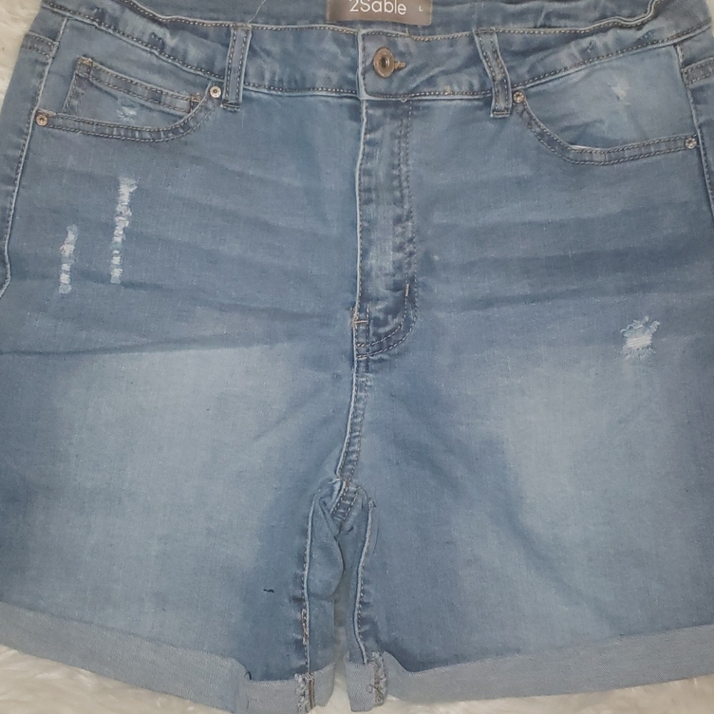 Denim shorts